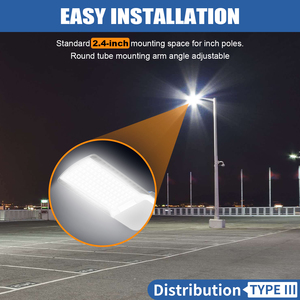 ไฟถนนกลางแจ้งแบบ LED สำหรับพื้นที่จอดรถ กำลังไฟ 200w 150w 100w มีสินค้าในสหรัฐอเมริกา - Product Image 5