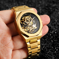 Montre mécanique FORSINING 8202 de luxe pour homme, bracelet en acier supérieur, étanche, kit de montre mécanique populaire de qualité supérieure