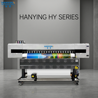 HY-1804 Nueva Impresora de Alta Velocidad Totalmente Automática de 1.8m con 4 Cabezales Eco Solventes para I3200 para Impresión de Vinilos Adhesivos y Pancartas Flexibles