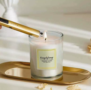 Bougie en verre Rose : Cire végétale, parfum bio, combustion propre pour une ambiance romantique à la maison. Cadeaux de luxe pour les autres. - Product Image 6