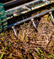 Aérateur de pelouse manuel à rouleaux, outil de jardin avec pointes en acier tranchantes pour ameublir le sol