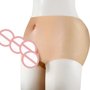 Kadınlar için yüksek gerçekçi yumuşak toplu Dildos yetişkin oyuncak külot manuel su geçirmez silikon iç çamaşırı kayış büyük duygu yapay penis - Product Image 1