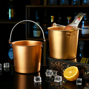 Cubo de hielo de acero rústico con diseño de cabeza de tigre-Cubo de hielo galvanizado de estilo europeo para vino tinto y champán - Product Image 2