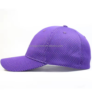 Gorra de Béisbol Personalizada, 100% Poliéster, Color Morado, Deportiva, Ajustada, Elástica, Fabricada a Medida - Product Image 4