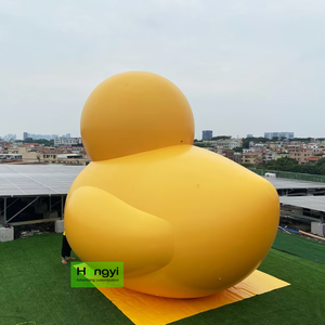 Pato Inflable Personalizado para Publicidad <span class=keywords><strong>en</strong></span> Exteriores, Pato de Goma Amarillo de Dibujos Animados, Juguete Acuático Fijo de PVC Impermeable - Product Image 2