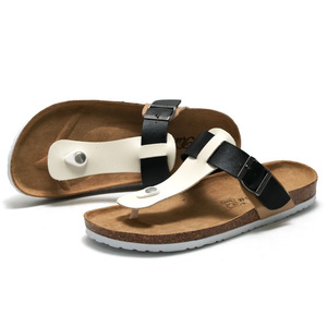 2022 all'ingrosso personalizzato estate unisex stampa pantofole di <span class=keywords><strong>sughero</strong></span> sandali da spiaggia piatti <span class=keywords><strong>infradito</strong></span> a più colori - Product Image 2
