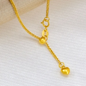 จี้สร้อยคอหัวใจ xinfly โชแปงทองคำบริสุทธิ์18K AU750เครื่องประดับผู้หญิง - Product Image 4