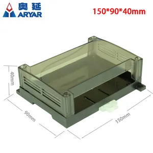 150*90*40อิเล็กทรอนิกส์พลาสติก Enclosure พลาสติก Enclosure Din โครงการกล่องพลาสติกอิเล็กทรอนิกส์ Shell