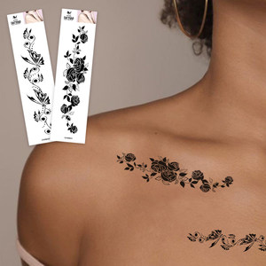Adesivi personalizzati Henna tatuaggio stencil Mehndi impermeabili marrone nero tatuaggi Body <span class=keywords><strong>Art</strong></span> e festival - Product Image 2