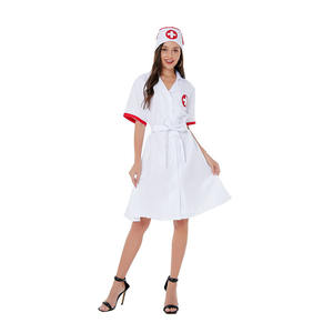 Conjunto de uniforme de escenario de juego de rol de Europa y América, ropa interior <span class=keywords><strong>Sexy</strong></span>, sentido femenino, falda de <span class=keywords><strong>enfermera</strong></span> de seducción con escote en V profundo - Product Image 2