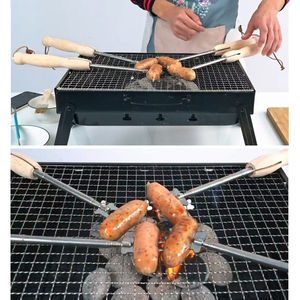 Varillas para Asar de Acero Inoxidable de Grado Alimenticio UPSILON de 32 Pulgadas para Hot Dogs, Fogatas y Braseros, Fáciles de Limpiar - Product Image 6