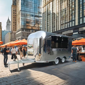 Concession CE DOT Restauration Rapide Camion Bar Mobile Entièrement Équipé Café Crème Glacée Acier Inoxydable BBQ Remorque Van Nouveau Utilisé - Product Image 4