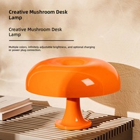 Lampe de table champignon rechargeable Nordic Cream, LED sans fil, à intensité variable, fonctionnant sur batterie, commande tactile, pour la décoration de la chambre à coucher et du salon