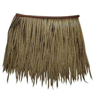 Chinese factory high-quality different color synthetic plastic thatch imitating straw artificial thatch roof