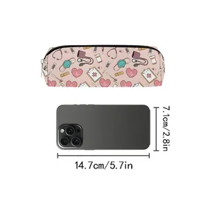Trousse à crayons et étui à stylos en tissu imprimé sur le thème <span class=keywords><strong>des</strong></span> soins médicaux pour garçons/filles - Le cadeau idéal, motif dessin animé 2D plat, fournitures scolaires et de bureau pour enfants - Product Image 6