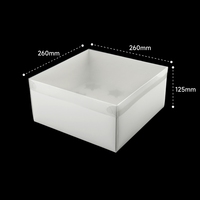 Boîte d'emballage en papier portable à 6 cavités pour desserts, pâtisseries, muffins et cupcakes, avec couvercle en PET, idéale pour les fêtes, les boulangeries, la restauration et les plats à emporter