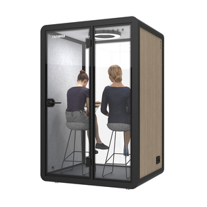 Hộp Điện Thoại Di Động Hai Người Trò Chuyện Với Hệ Thống Thông Gió Phòng Trưng Bày Văn Phòng Cách Âm Riêng Pod Module Điện Thoại Di Động - Product Image 3