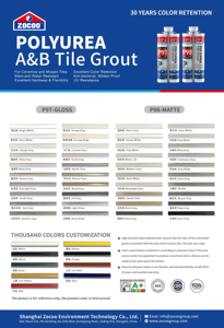 <span class=keywords><strong>Formule</strong></span> imperméable à séchage rapide, remplissage décoratif durable des joints, coulis de polyurée - Product Image 4