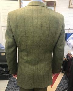 Tailor Made Fine Bespoke <span class=keywords><strong>3</strong></span> Piece Slim Fit Plaid <span class=keywords><strong>Tweed</strong></span> Hombres <span class=keywords><strong>Traje</strong></span> - Product Image 6