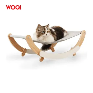 沃奇热卖小猫吊床床家具礼品给你的中小型猫或玩具狗木制吊床