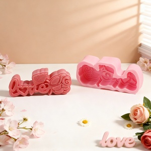 Moule à gâteau en silicone pour la Saint-Valentin, moule à pâtisserie en forme de bougie d'amour, décoration DIY, moule de façonnage UNIMOUCH LFM-216, compatible lave-vaisselle - Product Image 3