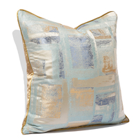 Nouvelle housse de coussin 45x45 50x50 30x50 treillis passepoil housse de coussin lin jeter coussin oreillers couverture avec fermeture éclair