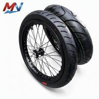 Juego de Ruedas Light Bee Talaria 17 X 1.60" y 2.15", Nuevo Kit de Neumáticos para Motocross, Repuesto/Reparación para Supermoto