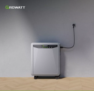 Système de stockage d'énergie domestique au lithium-ion Growatt, batterie de secours résidentielle empilable, unité de stockage solaire murale - Product Image 1