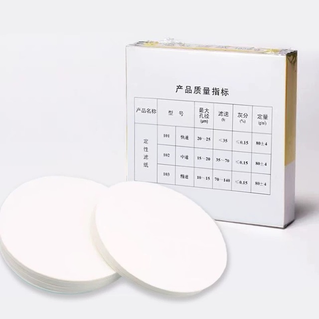 Lab Filter Paper High Medium Slow Speed Test Use Filter Paper Factory Qualitative Filter Paper in Laboratory Analysis