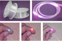 Cable de iluminación de fibra óptica PMMA con brillo final de 1,5 MM que funciona para todo tipo de motor de luz LED para hacer luz de estrella de techo Diy