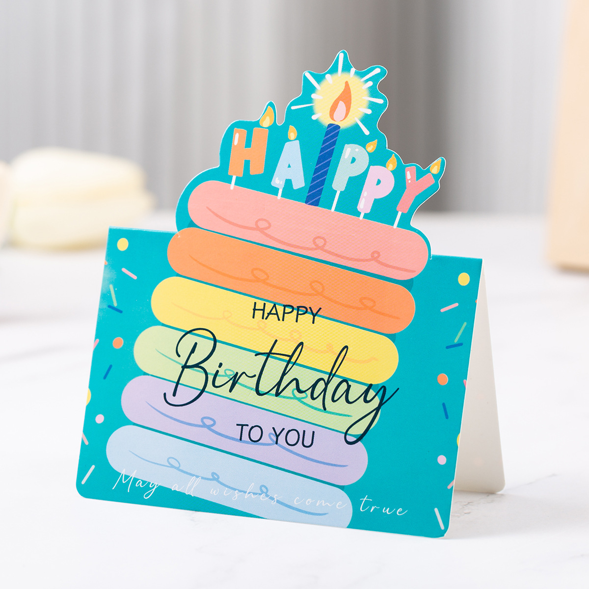 Torta di colore blu lago