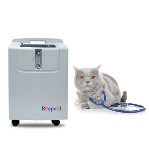 El eficiente concentrador de oxígeno animal de 5L, la experiencia de respiración cómoda para mascotas pequeñas, se puede equipar con una máquina de anestesia