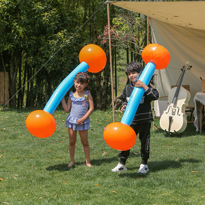 Bâtons de jeu gonflables pour enfants 120 cm, orange, PVC, jouet d'extérieur, jeu de combat pour enfants - Product Image 2