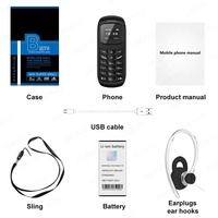 L8 Star Sport, Mini Teléfono Intrauditivo, Auriculares Inalámbricos Bm70, Teléfono Móvil con Doble SIM, Marcador, Desbloqueo de Bolsillo, Teléfono Celular para Estudiantes