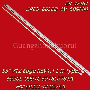 TH-L55ET5C ZR-1084นิยมมากที่สุดสำหรับ<span class=keywords><strong>55</strong></span> "ขอบ V12 REV1.1 L 6916L0781A 6920L-0001C ชนิด R-Type 6922L-0005A แถบไฟหลังทีวี <span class=keywords><strong>LED</strong></span> - Product Image 2