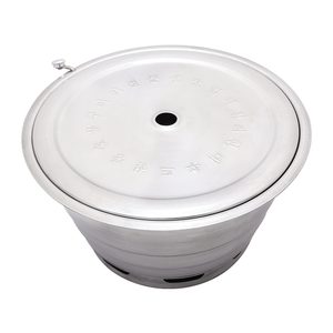 Innovo kommerziellen koreanischen Innen/Außen Holzkohle <span class=keywords><strong>grill</strong></span>, Edelstahl Tisch <span class=keywords><strong>Grill</strong></span> Holzkohle <span class=keywords><strong>grill</strong></span> für oberen Luft auslass - Product Image 2