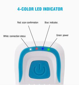 Rfid NFC Đầu đọc thẻ Nhà Văn 2.4 Gam BT không dây 1D + 2D mã Scanner xách tay uid Reader hr58bc - Product Image 5