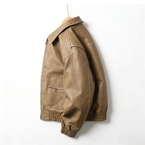 Factory Custom <strong>Leather</strong> <strong>Jackets</strong> Men's Fashion Windbreak <strong>Leather</strong> Motorcycle <strong>Jackets</strong> High Quality PU <strong>Leather</strong> Biker <strong>Jacket</strong> - Product Image 2