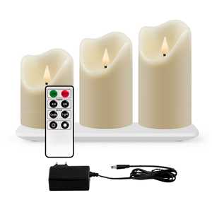 <span class=keywords><strong>Lampe</strong></span> bougie <span class=keywords><strong>LED</strong></span> rechargeable lumière blanche chaude bougie chauffe-plat multi-sizer <span class=keywords><strong>lampe</strong></span> bougie sans fil <span class=keywords><strong>pour</strong></span> salle à manger mariage noël - Product Image 2