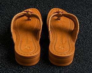 Sandalias planas trenzadas cosidas a mano para mujer, de cuero, sin cordones, con punta abierta, informales, de verano, para uso diario, OEM - Product Image 3