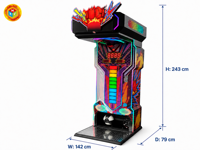 Machine de jeu d'arcade de boxe, combo deux jeux en un, options de paiement mobile par carte