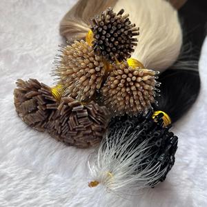 Tóc nối viền siêu nhỏ tóc người nguyên chất Remy thẳng tự nhiên nối bằng vòng vi mô - Product Image 1