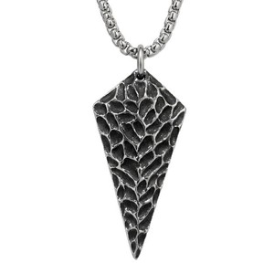 Collar con colgante de flecha de acero inoxidable yunique para hombre, diseño geométrico, 3x60cm, colgante individual, joyería, accesorio de moda - Product Image 5