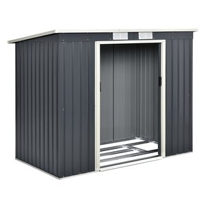 Shed Garden Tool Waterproof Outdoor Storage Box Grey Style Eco-friendly Metal Shed Galvanized Steel New Customized Size