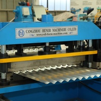Máquina Automática para Formar Rollos de Techo Corrugado, Máquina para Fabricar Paneles Metálicos Corrugados para Revestimiento de Paredes y Techos de Almacenes y Fábricas