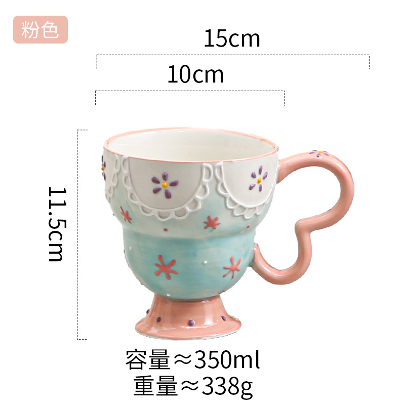 Dentelle gobelet rose