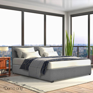 Mobilier de chambre à coucher au design moderne Cadre de <span class=keywords><strong>lit</strong></span> Queen Size Grossiste <span class=keywords><strong>Rangement</strong></span> en cuir rembourré souple au design rotatif pour usage domestique - Product Image 2