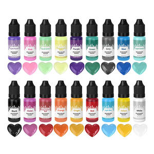 Prix d'usine, 18 couleurs, kit de pigments d'encre artistique à l'alcool de 10 ml, colorant <span class=keywords><strong>liquide</strong></span> pour résine, teinture, résine époxy UV, outil pour la fabrication de bijoux et de savon - Product Image 2