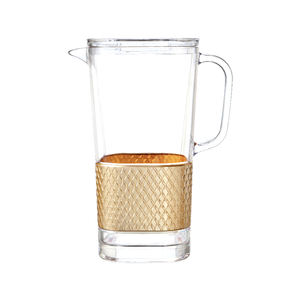 Vaisselle avec bande d'or et plateau de gobelet de pichet de texture - Product Image 3