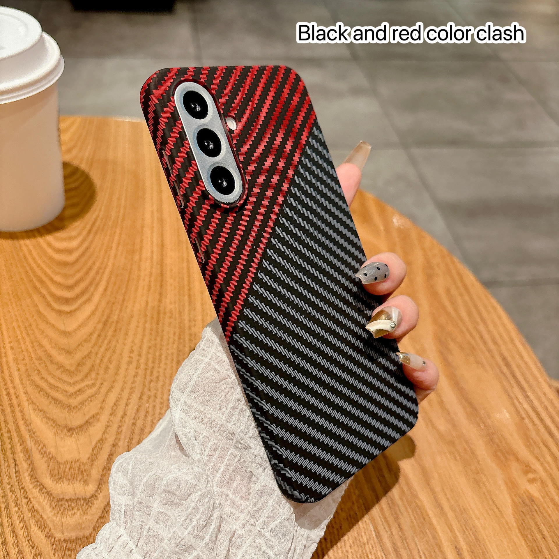 สีดำและสีแดงปิดกั้น